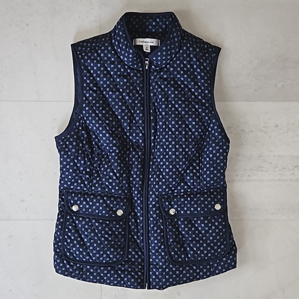 Womens two pocket quilted style vest
